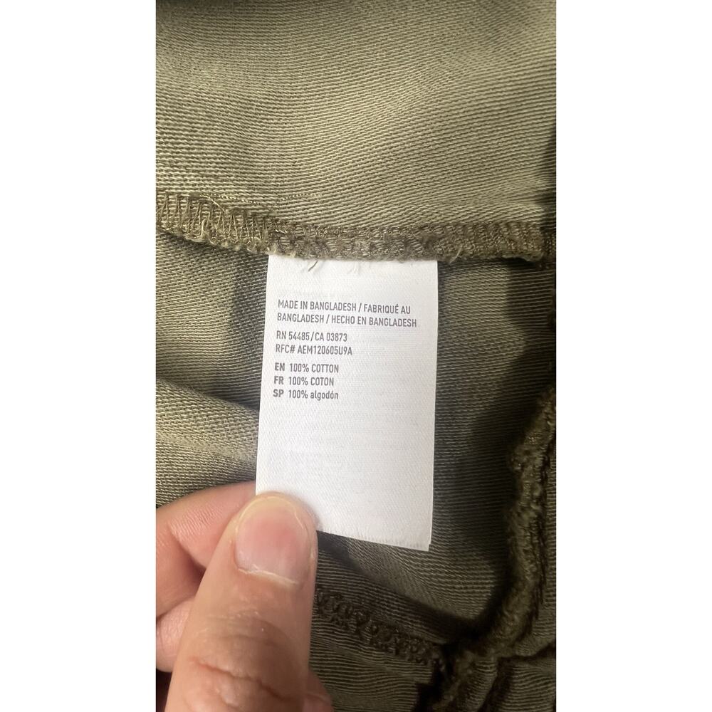American Eagle Women's Utility Jacket Size M Funnel Neck Military Lightweight - Picture 10 of 12